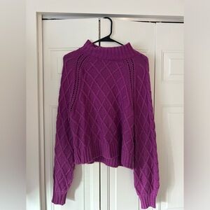 Purple American Eagle knit sweater